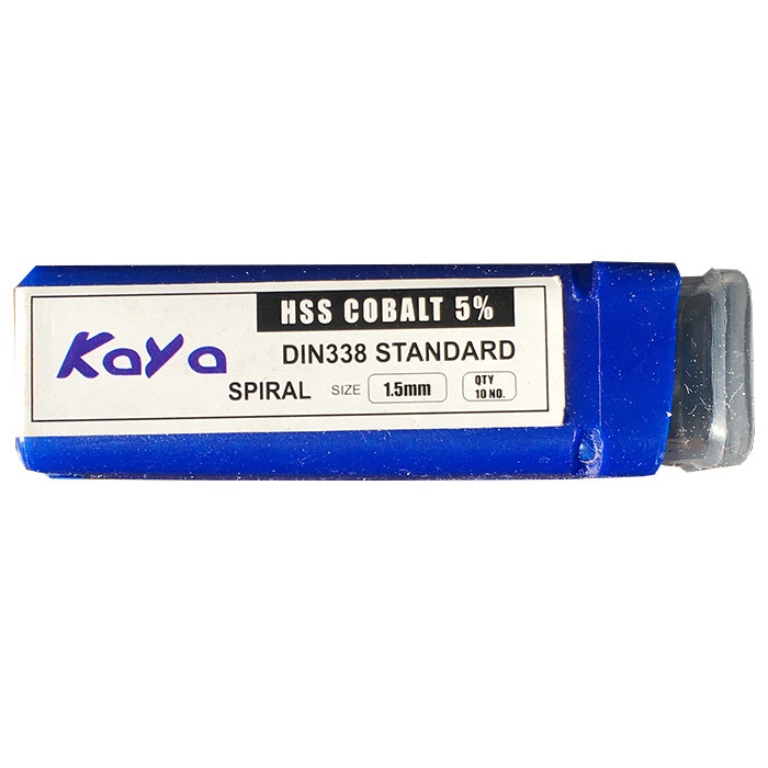 مته کبالت کایا کد MT1.5 سایز 1.5 میلی متر مته کبالت کایا کد MT1.5 سایز 1.5 میلی متر
