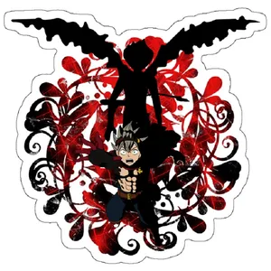 استیکر لپ تاپ مدل Black Clover Asta