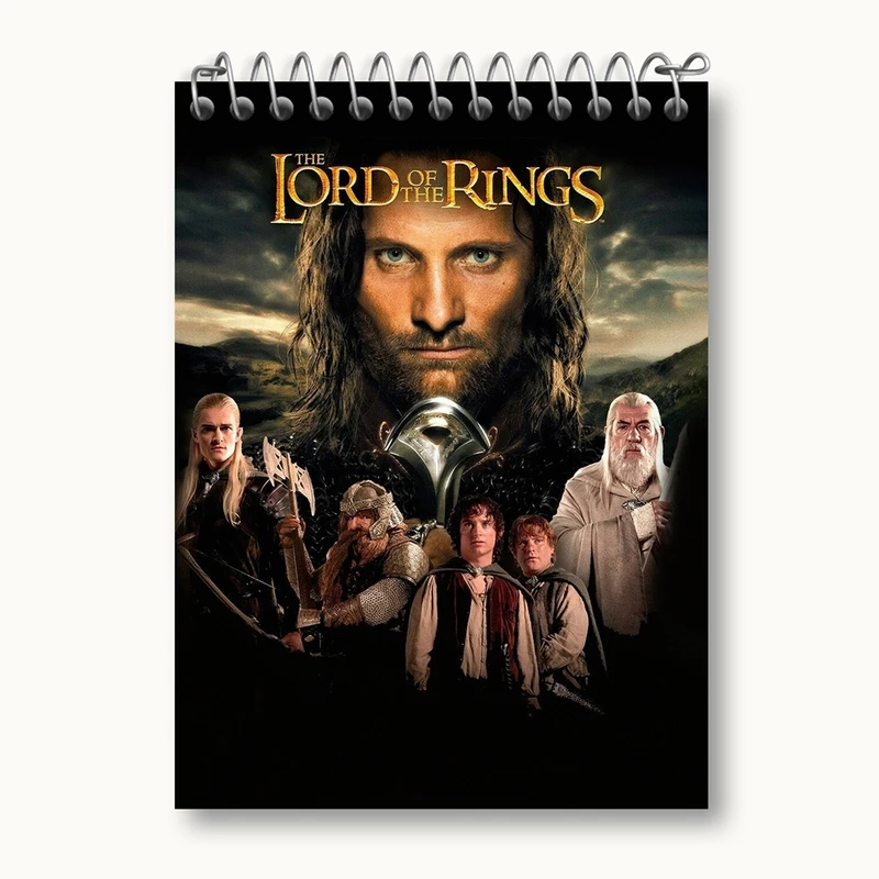 دفتر یادداشت 50 برگ خندالو مدل ارباب حلقه ها Lord of the Rings کد 4763
