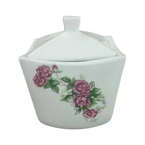 قندان مرجان مدل گل سرخ کد 4