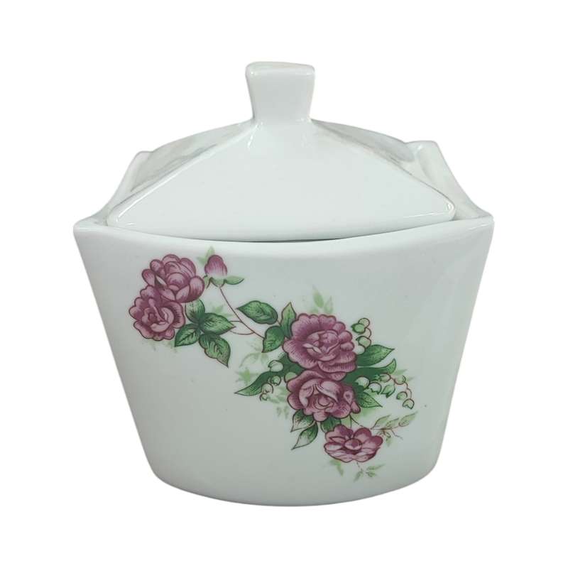 قندان مرجان مدل گل سرخ کد 4 قندان مرجان مدل گل سرخ کد 4