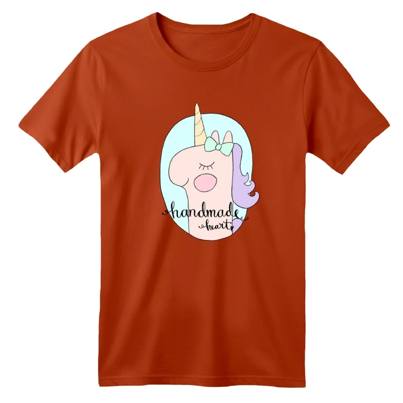 تی شرت آستین کوتاه بچگانه مدل اسب تکشاخ