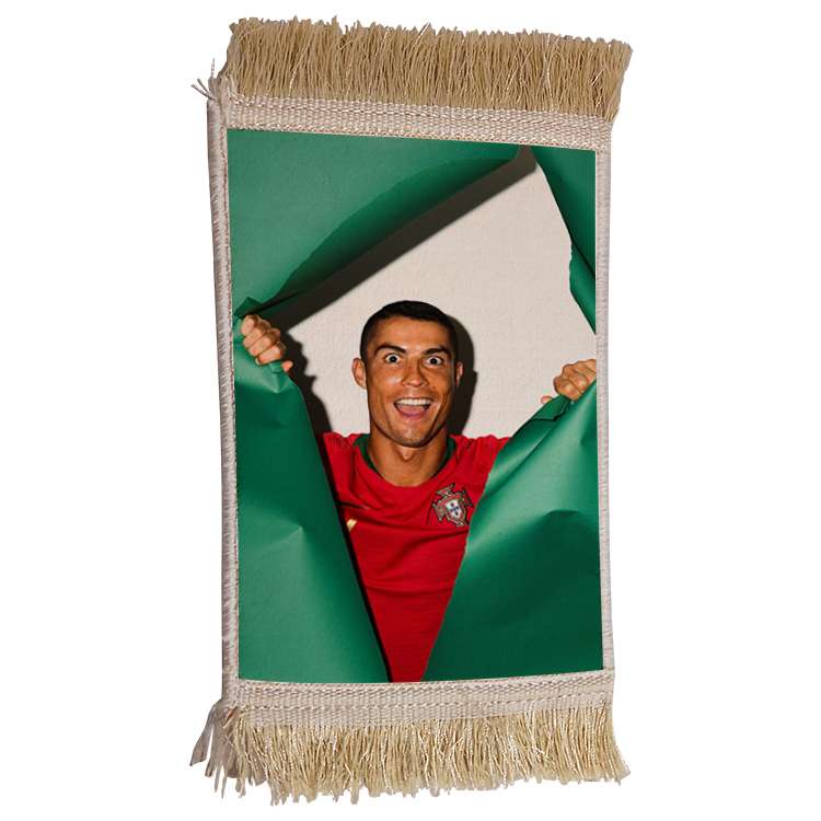 فرش ماشینی دیوارکوب مدل رونالدو کد 350