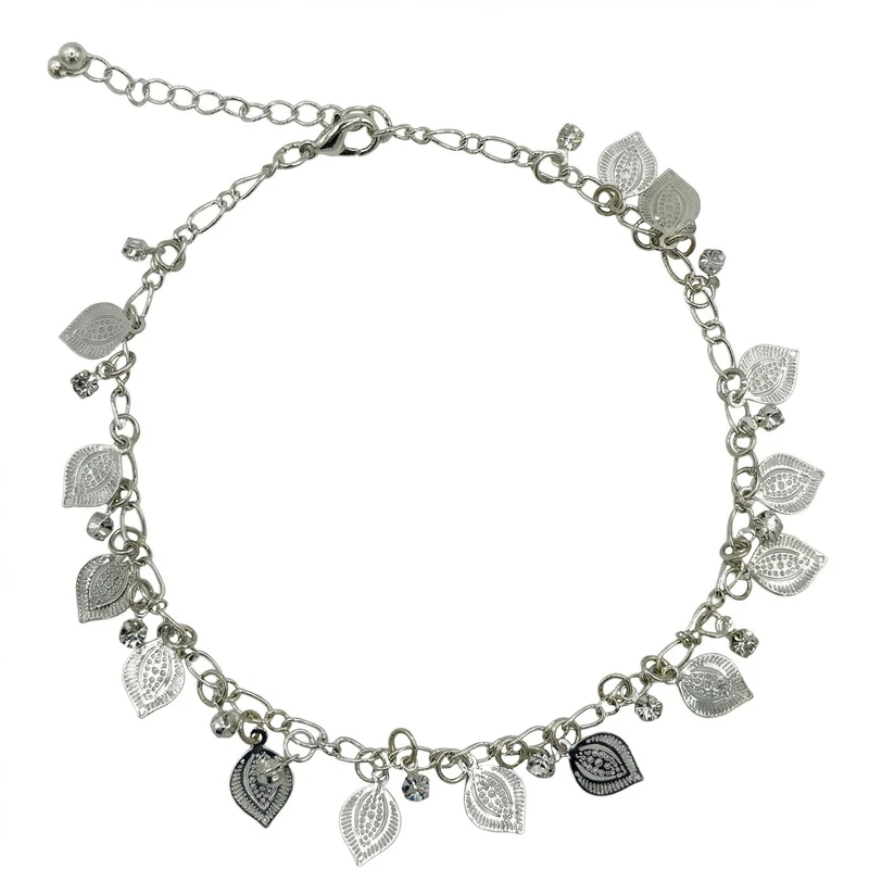 پابند زنانه آی ام مدل برگ و کریستال