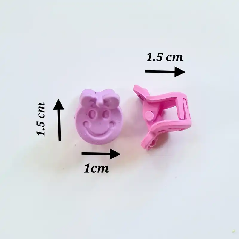 کلیپس مو زنانه مدل لبخند کد brg 2231 بسته 10 عددی