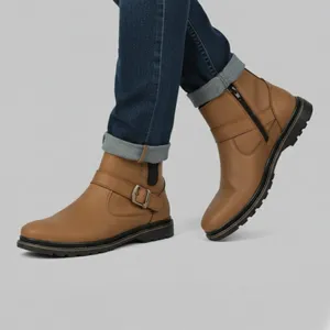 نیم بوت مردانه مدل شیکاگو