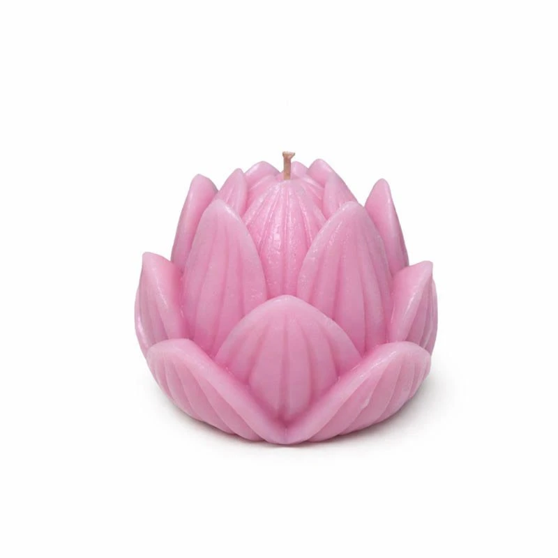 شمع دست‌ساز بدون‌بو مدل نیلوفر زمان اتمام 13 الی 17 ساعت