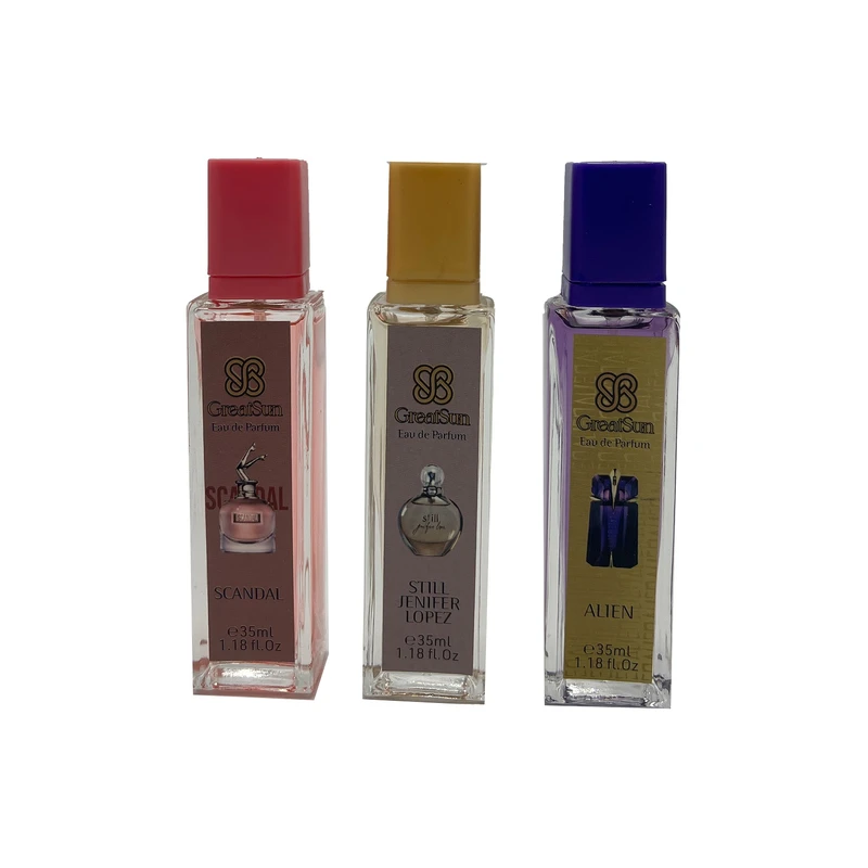 عطر جیبی زنانه گریت سان مدل GS101 حجم 35 میلی لیتر بسته 3 عددی