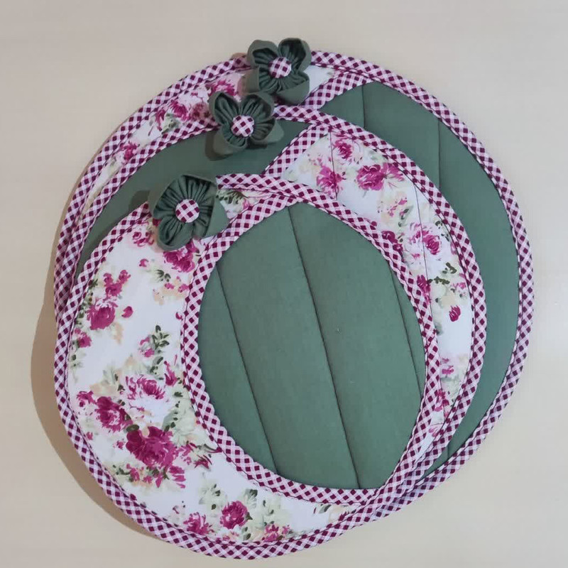 سرویس آشپزخانه 10 تکه طرح گل مدل TS100