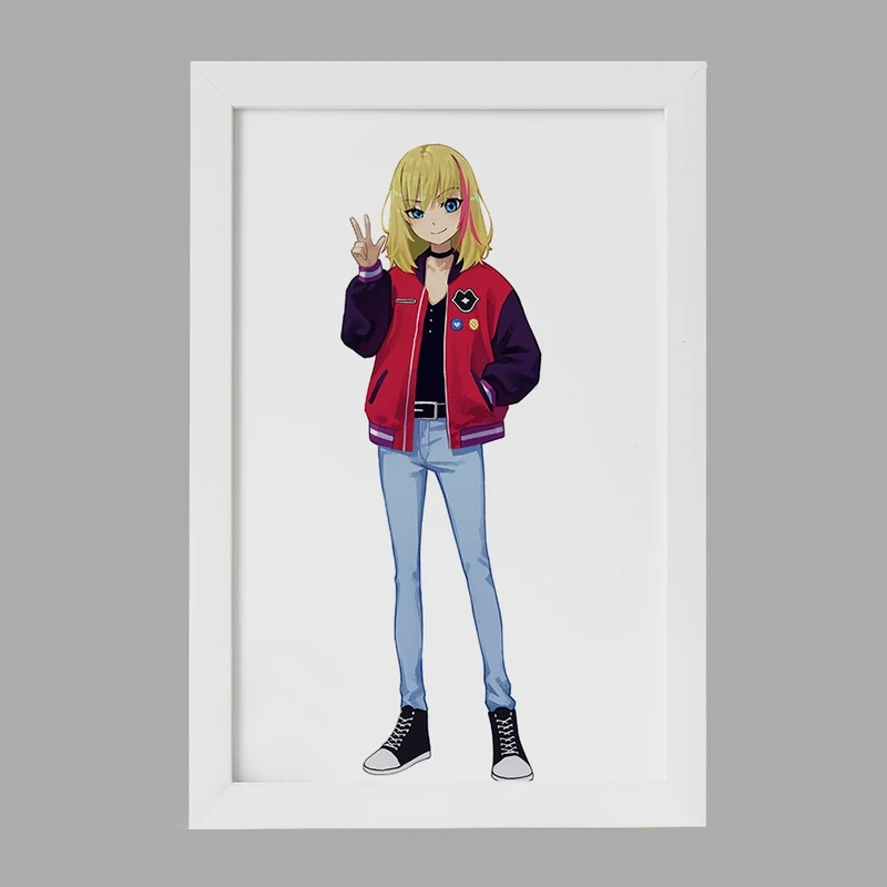 تابلو خندالو مدل ریکا انیمه واندر اگ پرایورتی کد 34040