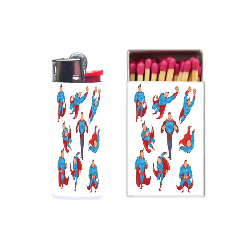 فندک مدل سوپرمن کد 416 به همراه کبریت