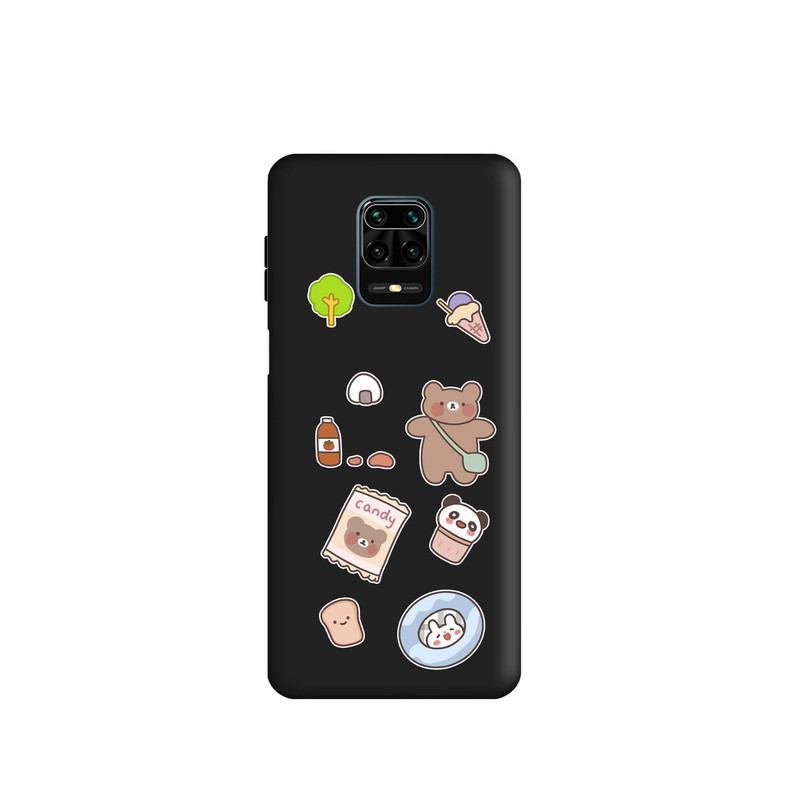کاور طرح خرس شکلاتی کد m2809 مناسب برای گوشی موبایل شیائومی Redmi Note 9S / Redmi Note 9 Pro