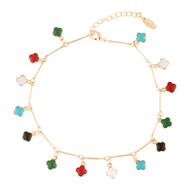 پابند زنانه مدل گل کد A3295 پابند زنانه مدل گل کد A3295