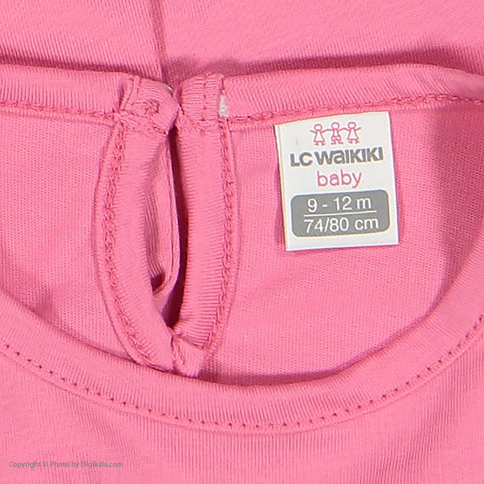 تی شرت آستین بلند نوزادی دخترانه ال سی وایکیکی مدل W124981Z1-DDL-SUGARPINK -  - 5