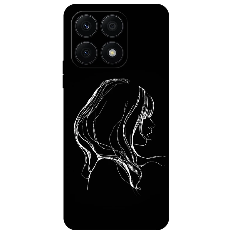 کاور مگافون طرح دخترانه مدل 7766 مناسب برای گوشی موبایل آنر X8A     