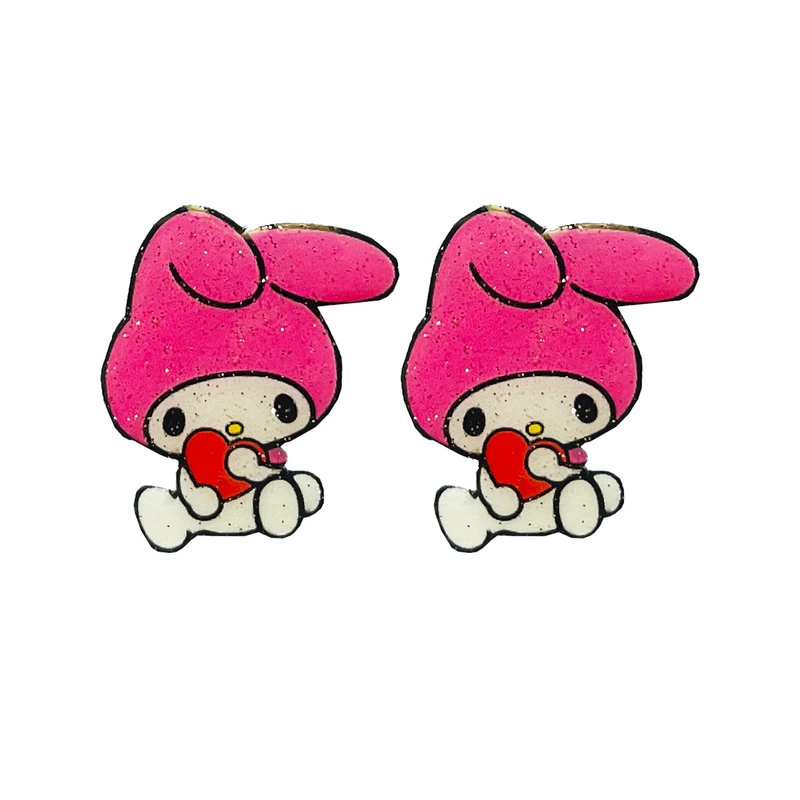 گیره مو دخترانه مدل قلب طرح ملودی بسته 2 عددی