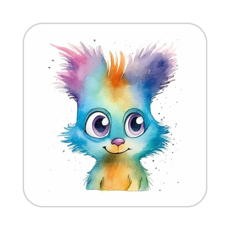 زیر لیوانی کاکتی طرح حیوانات رنگی مدل mp26267