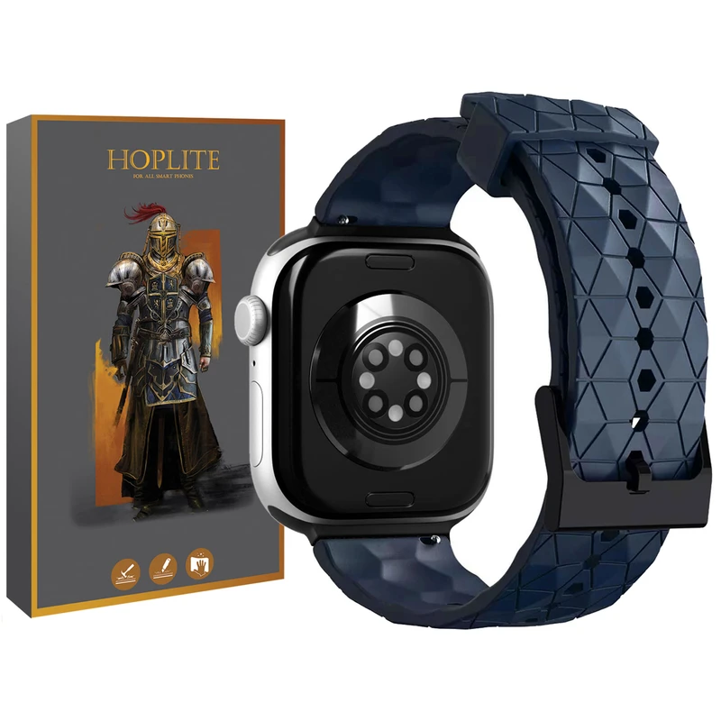 بند هاپلایت مدل Rhombus Black HL مناسب برای اپل واچ سری 7/8/9 سایز 41 میلیمتری