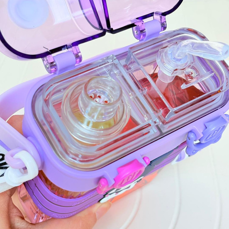 قمقمه کودک مدل دو مخزنه کرومی گنجایش 0.7 لیتر