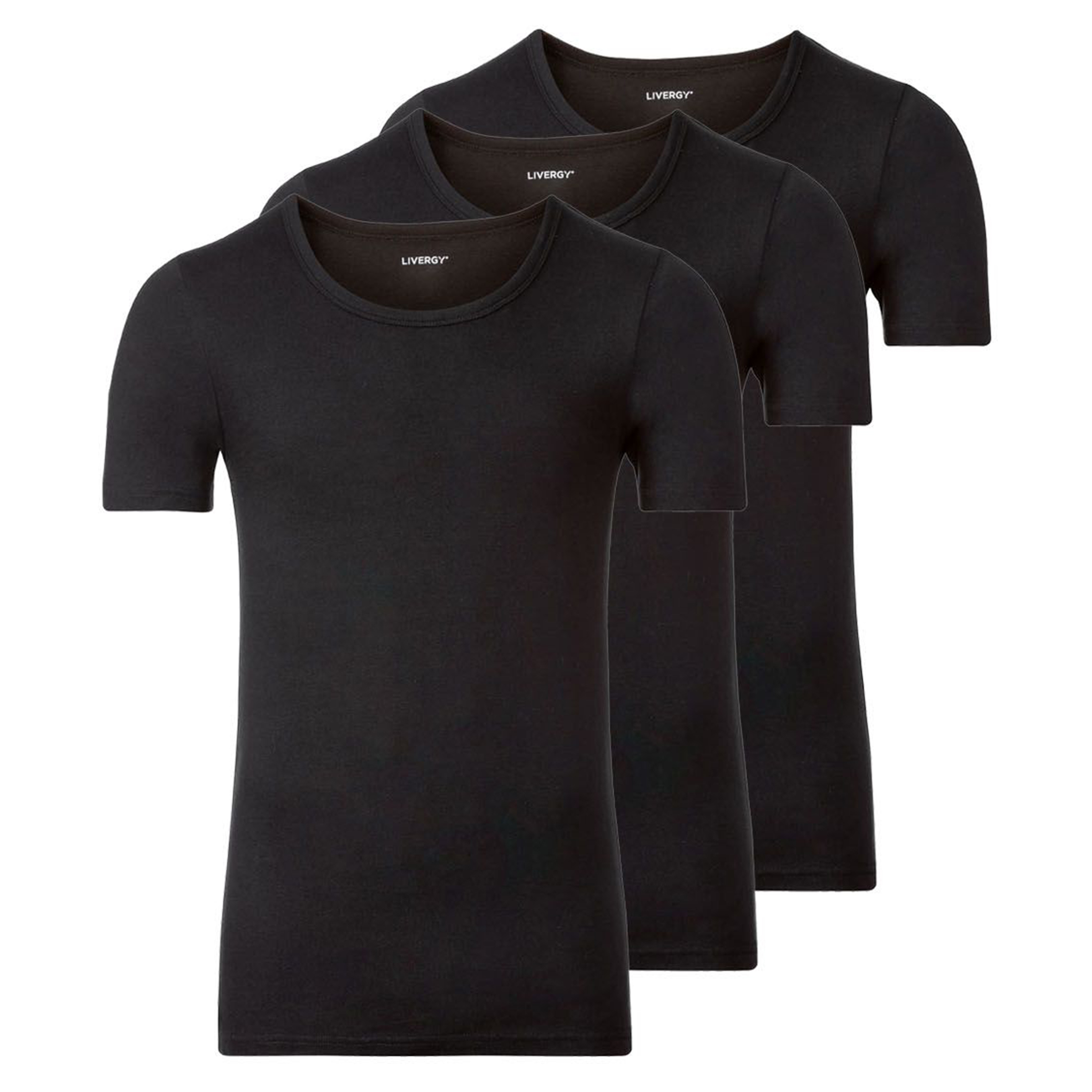 زیرپوش آستین دار مردانه لیورجی مدل p359169 بسته 3 عددی