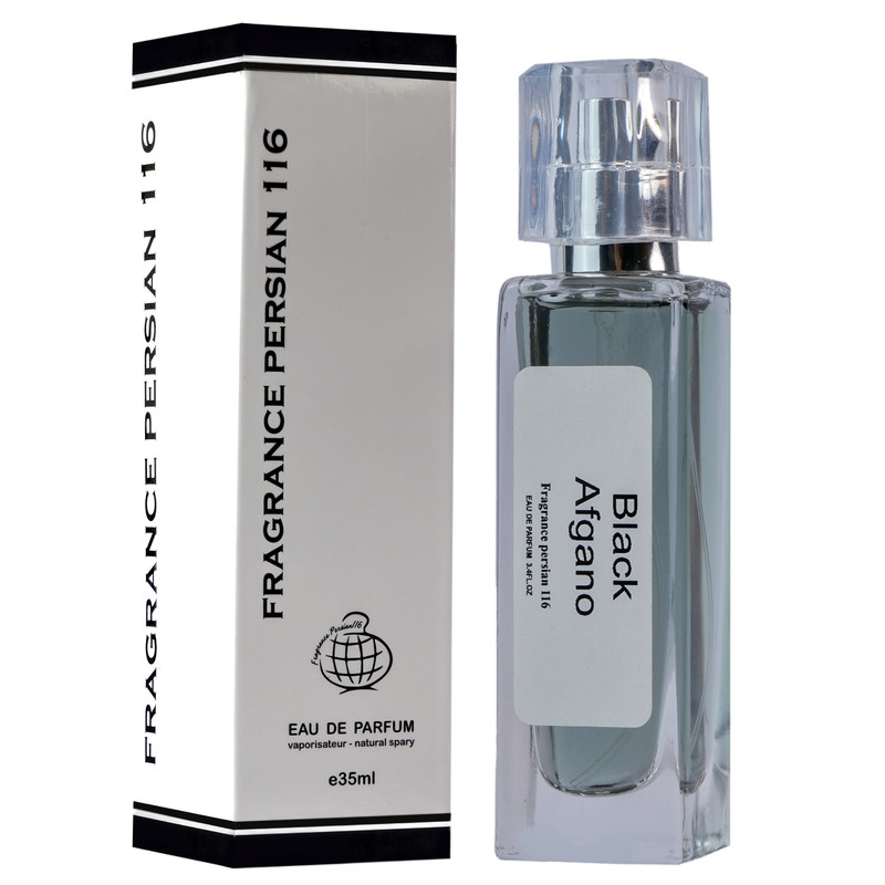 ادو پرفیوم مردانه فراگرنس پرشیا 116 مدل بلک افغان با رایحه تلخ حجم 35 میلی لیتر