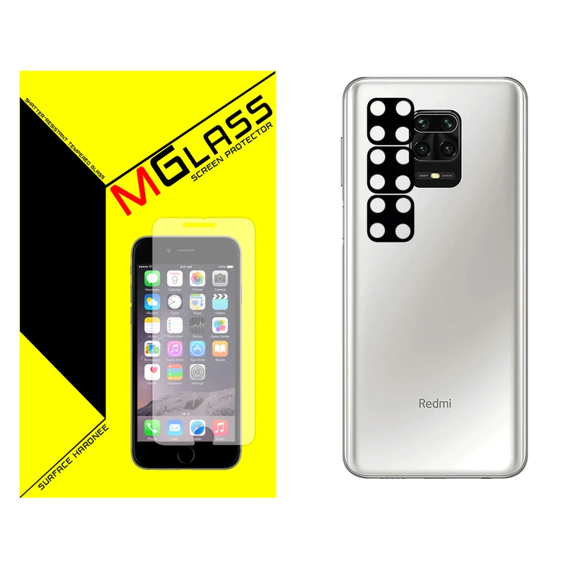 محافظ لنز دوربین ام گلس مدل MGL-03 مناسب برای گوشی موبایل شیائومی REDMI NOTE 9S بسته سه عددی
