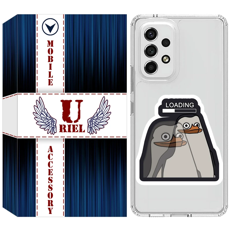 کاور یوریل مدل Clear کد 84 طرح Loading مناسب برای گوشی موبایل سامسونگ Galaxy A52 / A52s