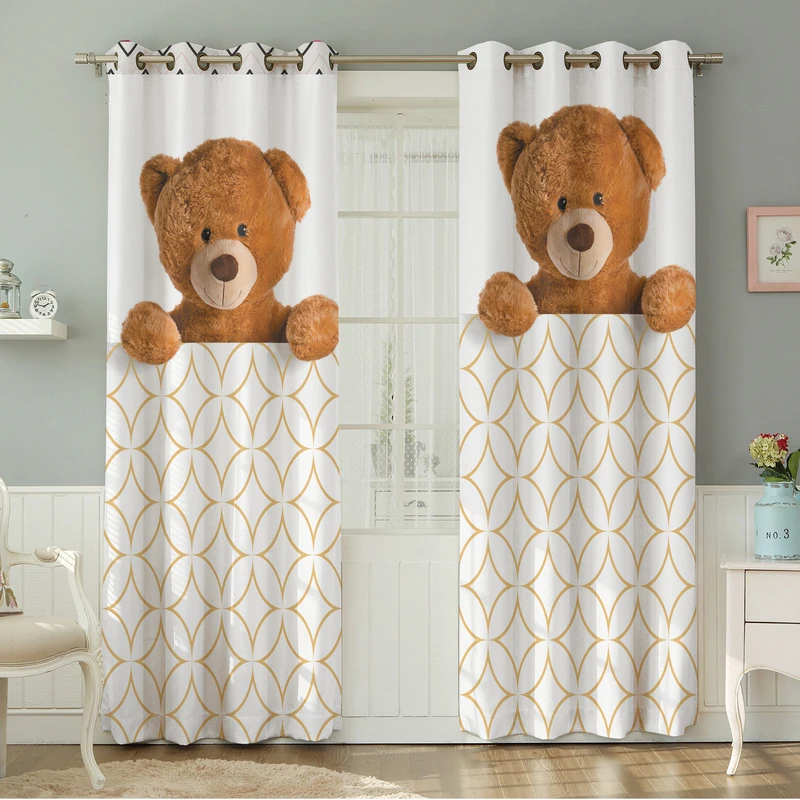 پرده نیروانا طرح کودک   مدل هازان کد 8165 سایز 140×280 سانتی متر