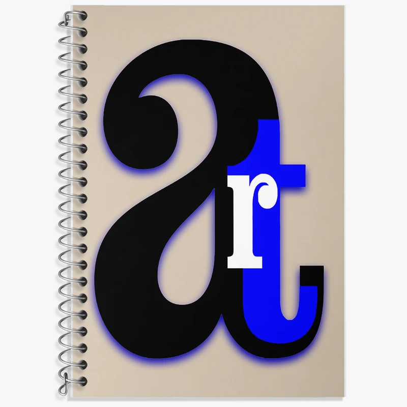 دفتر زبان 50 برگ خندالو مدل سه خط طرح Art کد F6397