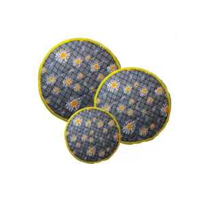 ست دمکنی مدل گل بابونه مجموعه 3 عددی