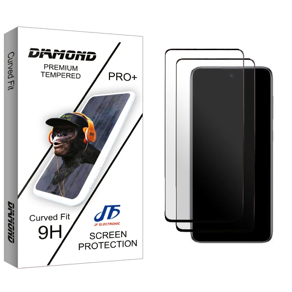 محافظ صفحه نمایش سرامیکی جی اف مدل Diamond Glass NEW مناسب برای گوشی موبایل سامسونگ Galaxy A73 5G بسته دو عددی