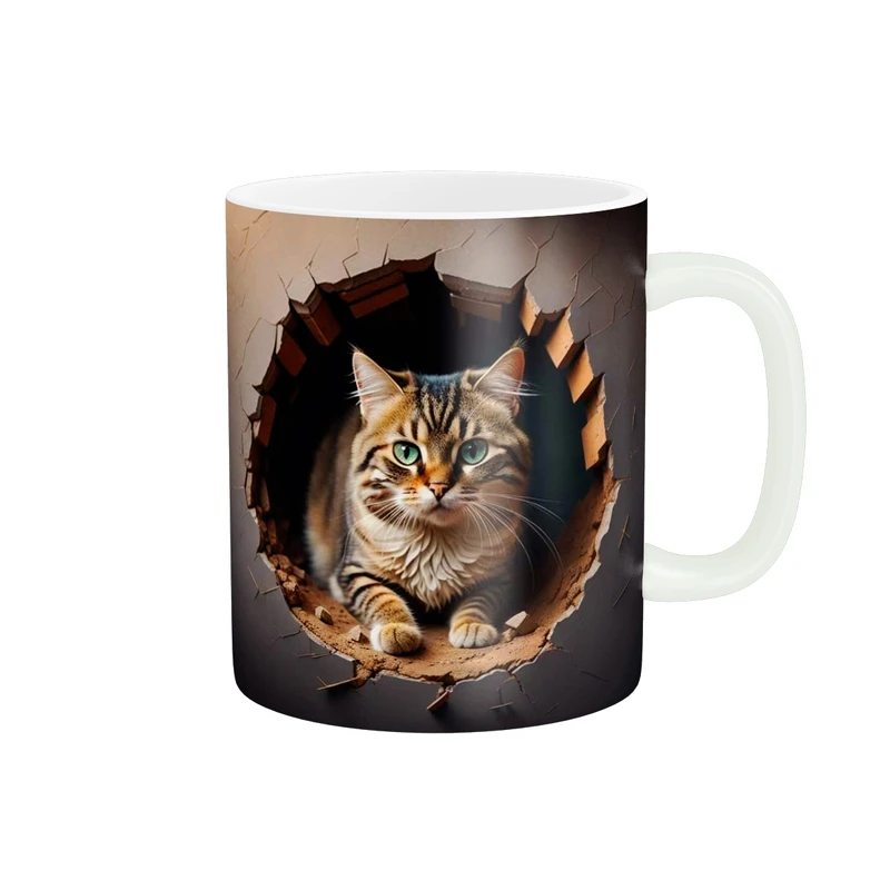 ماگ طرح گربه کد M299