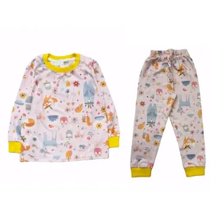 ست سویشرت و شلوار دخترانه مدل گل و روباه