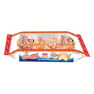 کاپ کیک دوقلو با تزئین نارگیل ایسترم - 115 گرم بسته 20 عددی