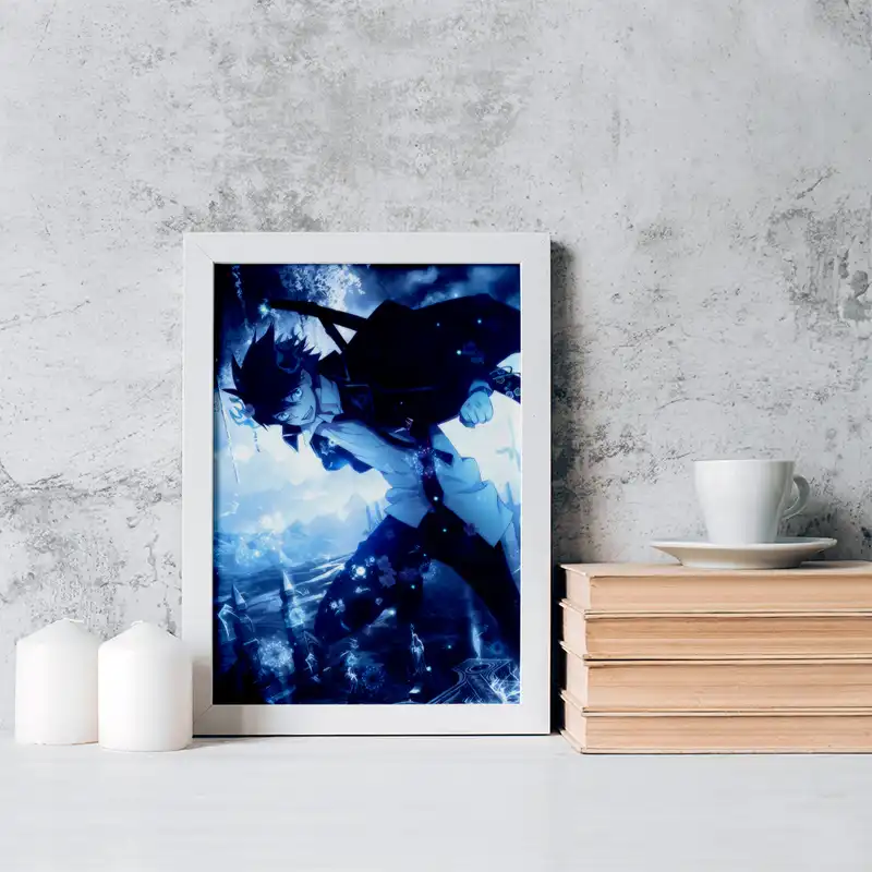 تابلو خندالو مدل رین انیمه جنگیر آبی کد 16375