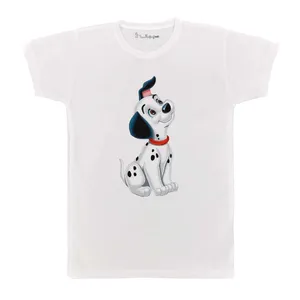 تی شرت بچگانه پرمانه طرح 101 سگ خالدار کد pmt.2102
