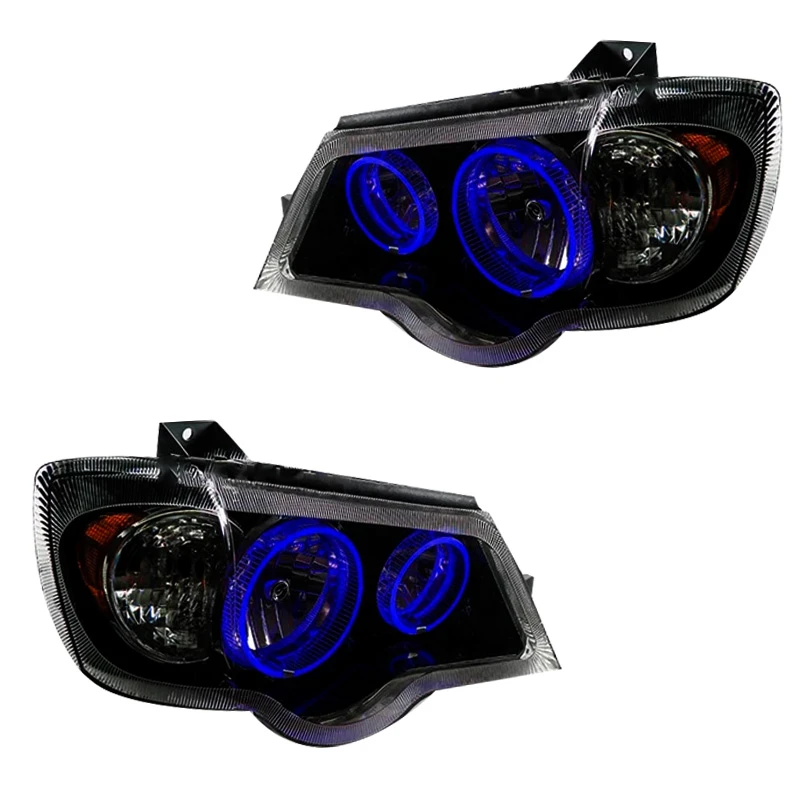 چراغ جلو خودرو گروه پژوهش صنعت مدرن مدل 3D-B-Blue مناسب برای پراید 111 و 132 بسته دو عددی