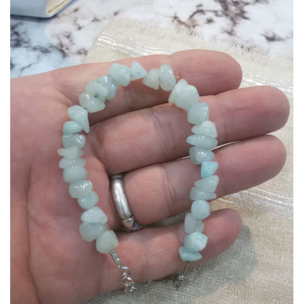 دستبند مدل سنگ طبیعی آمازونیت