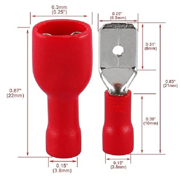 سرسیم ده ده الکتریک گروپ مدل نری و مادگی مدل FDFD1.25-250 ، MDD1.25-250 بسته 40 عددی