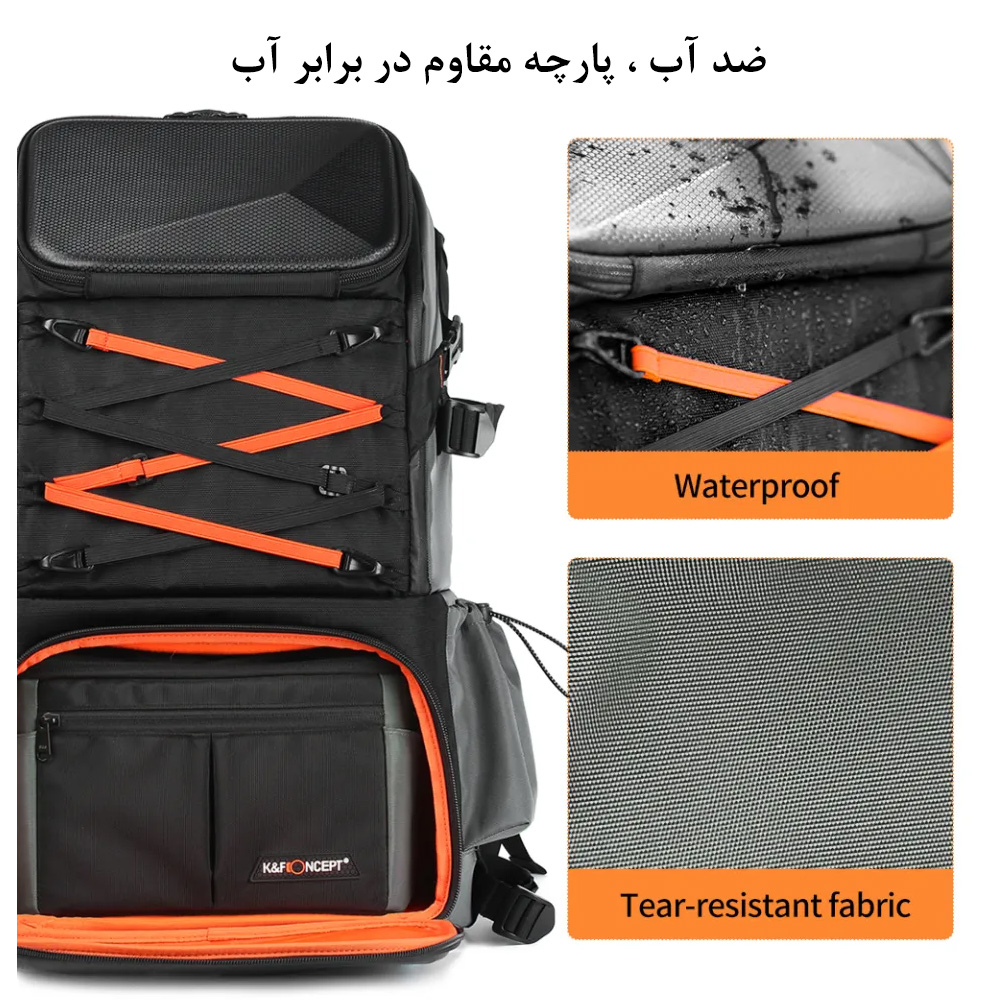 کوله پشتی دوربین کی اند اف مدل Hiking Travel
