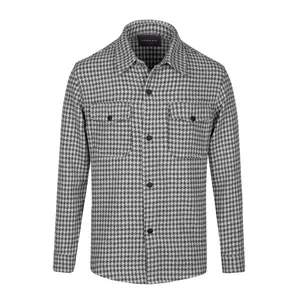 پیراهن آستین بلند مردانه کروم مدل دو جیب پشمی کد 2220160