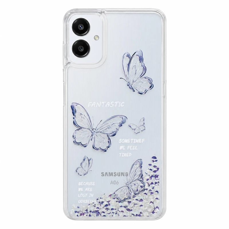 کاور کد 01 طرح پروانه آکواریومی مناسب برای گوشی موبایل سامسونگ Galaxy A06