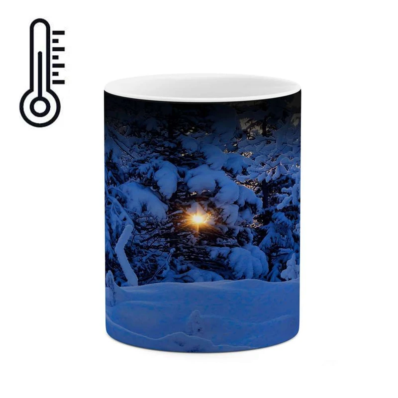 ماگ حرارتی کاکتی مدل منظره برفی کد mgh14881