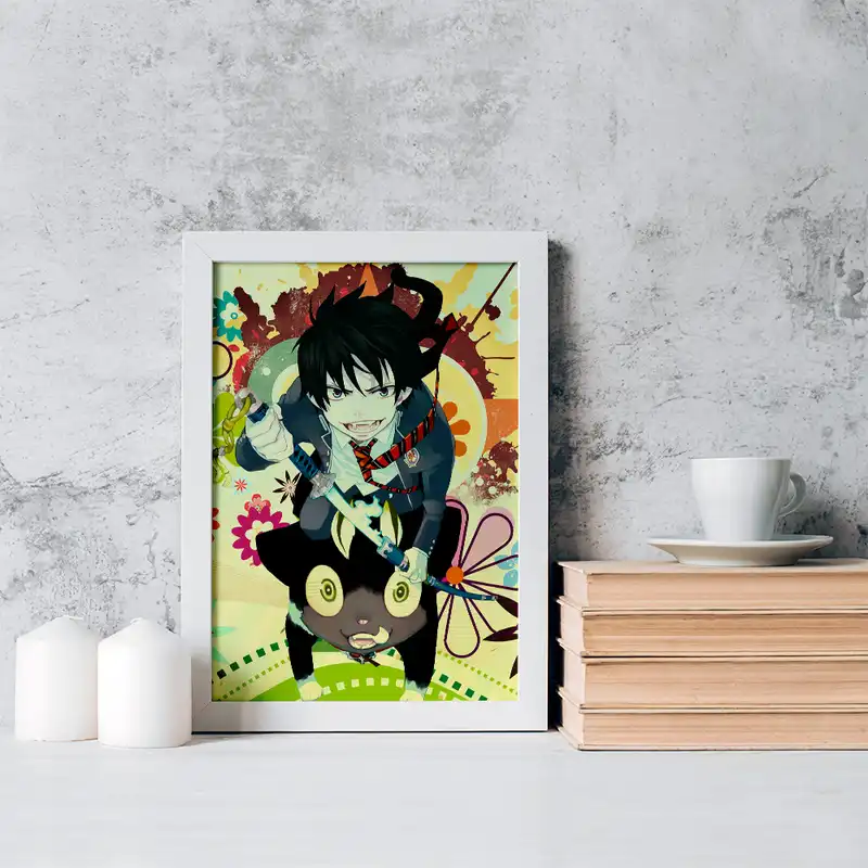 تابلو خندالو مدل رین انیمه جنگیر آبی کد 16371