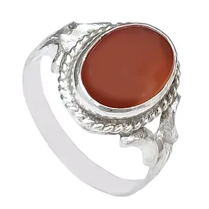 انگشتر نقره زنانه مدل عقیق یمنی حرز دار کد VA6473