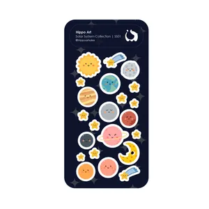 برچسب هیپو آرت مدل منظومه شمسی