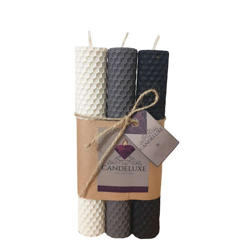 شمع کندلوکس مدل بیزوکس مجموعه 3 عددی