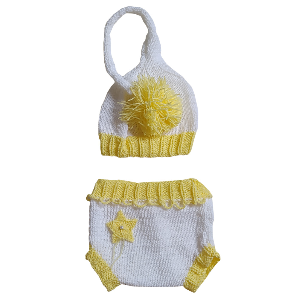 ست شورت و کلاه نوزادی کد 2121