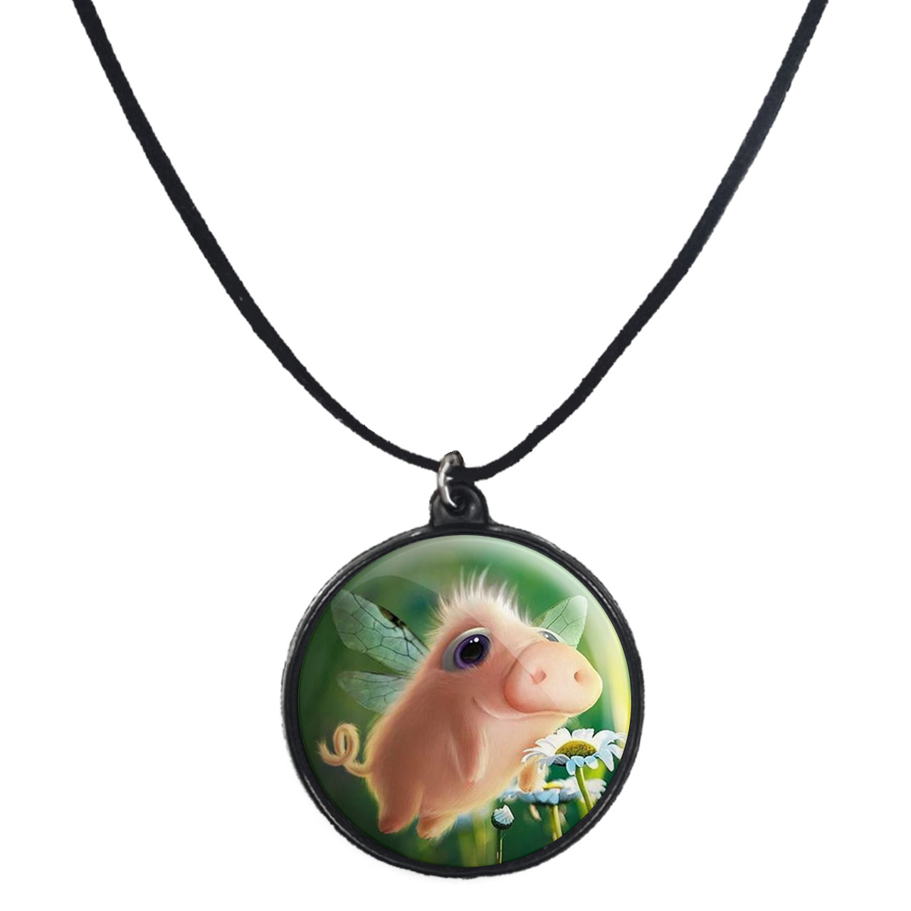 گردنبند پرمانه طرح حیوانات کیوت کد pmb.21444 مدل دو طرفه