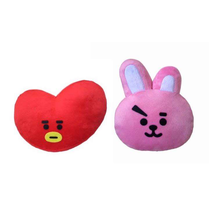عروسک مدل bt21 طرح کوکی و تاتا ارتفاع 25 سانتی متر مجموعه 2 عددی
